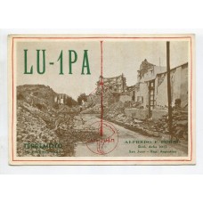 TERREMOTO SAN JUAN ANTIGUA TARJETA POSTAL